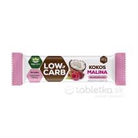 Topnatur tyčinka LOW CARB kokos+malina 40g