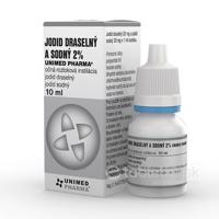 UNIMED PHARMA JODID DRASELNÝ A SODNÝ 2% kvapky 10 ml