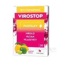 VIROSTOP pastilky na cmúľanie s citrusovou príchuťou 20ks