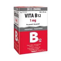 Vitabalans VITA B12 1 mg žuvacie tablety s príchuťou mäty (100+30 zdarma) 130 ks