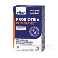 Vitar PROBIOTIKA + vláknina + vitamíny C a D3, pomarančová príchuť 16 vrecúšok