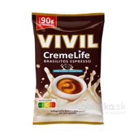 VIVIL Creme Life Brazilské Espresso smotanové cukríky bez cukru 90g