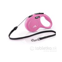 Vodítko Flexi Classic páska S 5m rúžové (do 15kg)