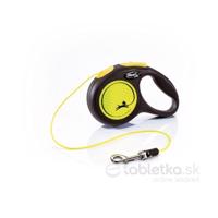 Vodítko Flexi Neon lanko XS 3m žlté (do 8kg)