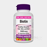 Webber Naturals Biotin 5000mcg 60cps