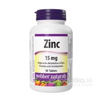 Webber Naturals Zinok 15mg 90 tabliet