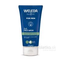 WELEDA For Men 2v1 čistiaci gél na tvár a fúzy 100ml