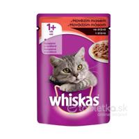 Whiskas kapsičky Hovädzie mäso v šťave 28x100g